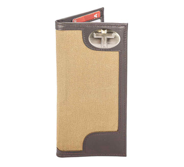 Christian Cross Leather Roper Wallet for Men | Full Grain Leather Wallet | Gift for Him