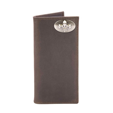 Fleur De Lis Leather Roper Wallet for Men | Full Grain Leather Wallet | Gift for Him