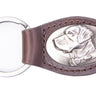 Lab Leather Keychain - Brown or Black Leather Key Ring - Gift for Him