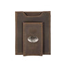 Buck Magnetic Leather Wallet | Slim Front Pocket Card Holder | Minimalist Clip Wallet