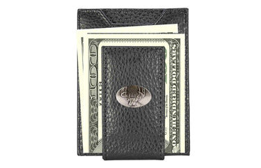 Buck Magnetic Leather Wallet | Slim Front Pocket Card Holder | Minimalist Clip Wallet