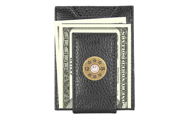 Shotshell Magnetic Leather Wallet | Slim Front Pocket Card Holder | Minimalist Clip Wallet
