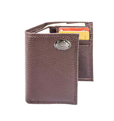 Bass Leather Trifold Wallet for Men | Full Grain Leather Wallet | Gift for Him