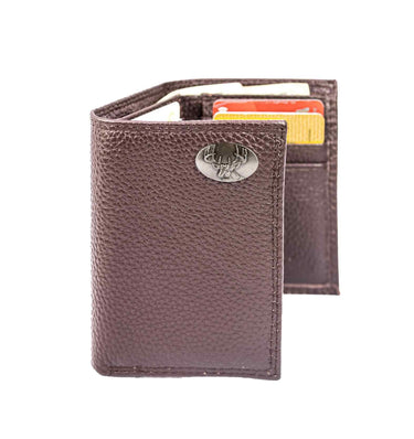 Buck Leather Trifold Wallet for Men | Full Grain Leather Wallet | Gift for Him
