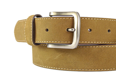 Mens Crazy Horse Leather Belt Light Brown | Full Grain Casual Belt | Vintage Distressed Belt | Gift for Him