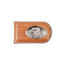 Lab Leather Magnetic Money Clip Wallet - Slim Front Pocket Silver Emblem - 6 Colors