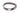 Peanut Brown Leather Dog Collar - Antique Silver Logo