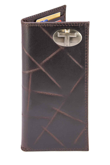 Christian Cross Leather Roper Wallet for Men | Full Grain Leather Wallet | Gift for Him