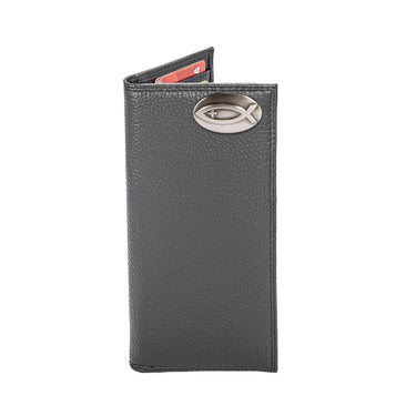 Jesus Fish Leather Roper Wallet for Men | Full Grain Leather Wallet | Gift for Him