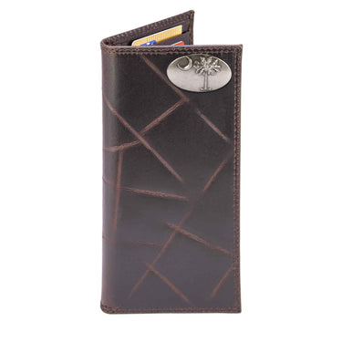 South Carolina Palmetto Leather Roper Wallet for Men | Full Grain Leather Wallet | Gift for Him