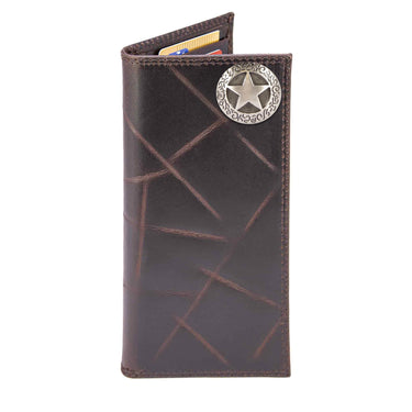 Texas Star Leather Roper Wallet for Men | Full Grain Leather Wallet | Gift for Him