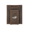 Bass Magnetic Leather Wallet | Slim Front Pocket Card Holder | Minimalist Clip Wallet