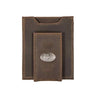Dolphin Mahi Magnetic Leather Wallet | Slim Front Pocket Card Holder | Minimalist Clip Wallet