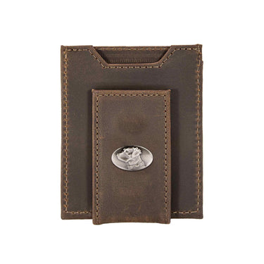 Lab Magnetic Leather Wallet | Slim Front Pocket Card Holder | Minimalist Clip Wallet