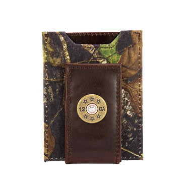 Shotshell Magnetic Leather Wallet | Slim Front Pocket Card Holder | Minimalist Clip Wallet