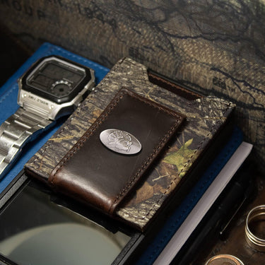 Turkey Magnetic Leather Wallet | Slim Front Pocket Card Holder | Minimalist Clip Wallet