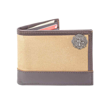 Maltese Cross Leather Bifold Wallet for Men | Full Grain Leather Wallet | Gift for Him