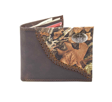 Anchor Leather Bifold Wallet for Men | Full Grain Leather Wallet | Gift for Him