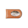 Marlin Leather Magnetic Money Clip Wallet - Slim Front Pocket Silver Emblem - 6 Colors