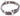 Cotton Boll Brown Leather Dog Collar - Antique Silver Logo