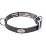 Kentucky Wildcats Brown Leather Dog Collar - Antique Silver Logo