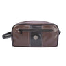 Maltese Cross Men’s Brown Pebble PU Toiletry Bag – Water-Resistant Durable Compact Design for Travel.