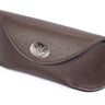 WVU Mountaineers Sunglass and Eyewear Case – Brown Pebble with Protective Snap Closure