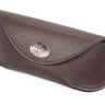 Marlin Sunglass and Eyewear Case – Brown Pebble with Protective Snap Closure