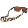 LSU Tigers Color Purple and Gold Camo Style Neoprene Sunglasses Strap