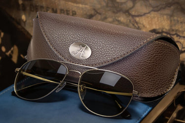 Alabama Crimson Tide Sunglass and Eyewear Case – Camo or Brown Pebble with Protective Snap Closure