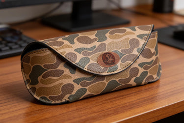 FSU Seminoles Sunglass and Eyewear Case – Camo or Brown Pebble with Protective Snap Closure