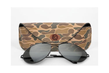 FSU Seminoles Sunglass and Eyewear Case – Camo or Brown Pebble with Protective Snap Closure
