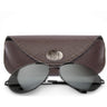 NC State Wolfpack Sunglass and Eyewear Case – Brown Pebble with Protective Snap Closure