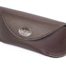 Virginia Tech Hokies Sunglass and Eyewear Case – Brown Pebble with Protective Snap Closure