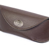 Dolphin Mahi Sunglass and Eyewear Case – Brown Pebble with Protective Snap Closure