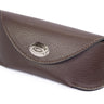 Jesus Fish Sunglass and Eyewear Case – Brown Pebble with Protective Snap Closure