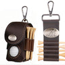 Alabama Crimson Tide Leather Golf Ball and Tee Holder - Brown or Camo Golf Bag Clip