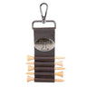 Tennessee Vols Leather Golf Ball and Tee Holder - Brown or Camo Golf Bag Clip