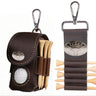 Texas Longhorns Leather Golf Ball and Tee Holder - Brown or Camo Golf Bag Clip