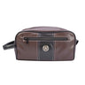 Texas Star Men’s Brown Pebble Toiletry Bag