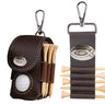 Jesus Fish Leather Golf Ball and Tee Holder - Brown or Camo Golf Bag Clip