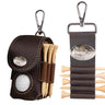 Marlin Leather Golf Ball and Tee Holder - Brown or Camo Golf Bag Clip