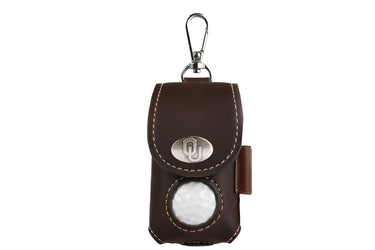 Oklahoma Sooners Leather Golf Ball and Tee Holder - Brown or Camo Golf Bag Clip