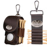 Virginia Cavaliers Leather Golf Ball and Tee Holder - Brown or Camo Golf Bag Clip