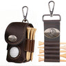 Florida State Seminoles Leather Golf Ball and Tee Holder - Brown or Camo Golf Bag Clip