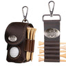 Ohio State Buckeyes Leather Golf Ball and Tee Holder - Brown or Camo Golf Bag Clip