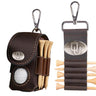 Oklahoma Sooners Leather Golf Ball and Tee Holder - Brown or Camo Golf Bag Clip