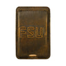 Florida State Seminoles Magnetic Phone Card Holder – Brown Burnished Leather or Old School Camo