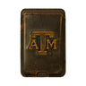 Texas A&M Aggies Magnetic Phone Card Holder – Brown Burnished Leather or Old School Camo
