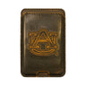 Auburn Tigers Magnetic Phone Card Holder – Brown Burnished Leather or Old School Camo